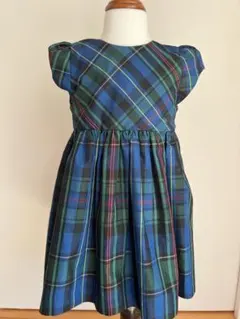 ラルフローレン　2Tサイズ90 チェック柄ワンピース　難あり