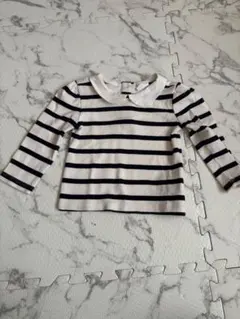baby gap 襟付きボーダートップス　18-24M