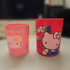 サンリオ　キティ ゴミ箱 2個　1988 1997 昭和　平成　レトロ サンリオ キティ ゴミ箱 2個 1988 1997 昭和 平成 レトロ - メルカリ