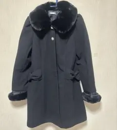 3L Majoretty マジョリティ 地雷 丸襟フリル　ファーコートブラック 新品 Avail Majoretty フリルコート Lサイズ 地雷 - メルカリ