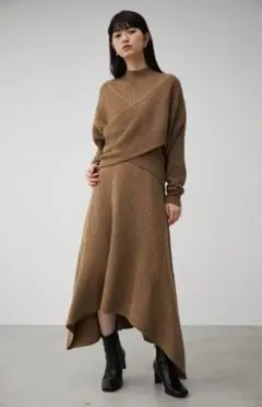 【AZUL BY MOUSSY】2wayニットワンピース