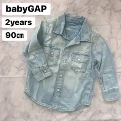 【美品】babyGAP デニムシャツ 90cm 2years
