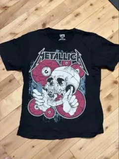 METALLICA UNIQLO スカルデザイン Tシャツ Mサイズ 黒のサムネイル