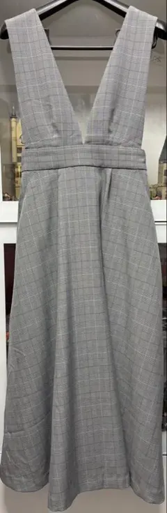 ジャンパースカート ワンピース チェック　ハニーズ