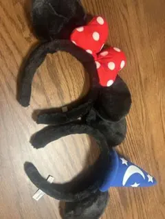 【美品】ディズニー　カチューシャ　ミッキー&ミニー