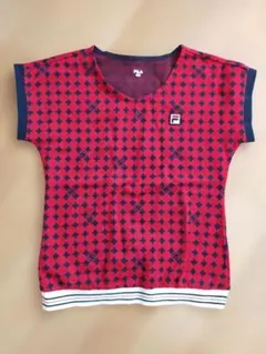 フィラ　テニスウェア ボール柄　トップス　シャツ Mサイズ　VL2033