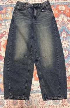 GU バレルレッグジーンズM丈短め