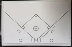 野球作戦ボード Mサイズ グランドボード(モノクロタイプ)のサムネイル