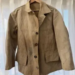 最終価格 40s Beige moleskin coverall - メルカリ
