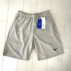新品未使用　ミズノ　ハーフパンツ テニス　サイズL ベージュ