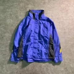 t*1様 6AS1【コロンビア】ジップアップ　ナイロンジャケット　青　古着 us