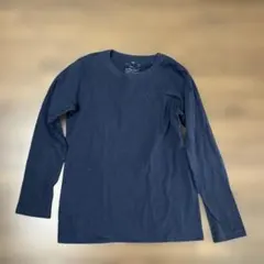無印良品　長袖Tシャツ　ネイビー　150
