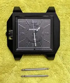 ★DIESELスクエアブラック★腕時計ヘッドのみ★2025年4月5日電池交換済み