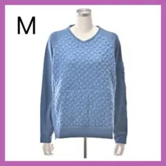 C104［新品］DENIMUS 膨れジャガード使い星モチーフ加工トレーナー