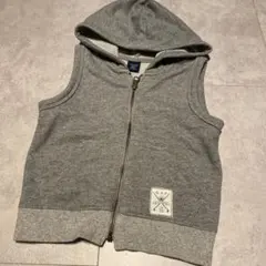babyGAP ベビーベスト フード付き グレー 18-24months