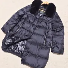 【希少】ナノユニバース 西川ダウン ダウンコート ブルーフォックスファー 近年