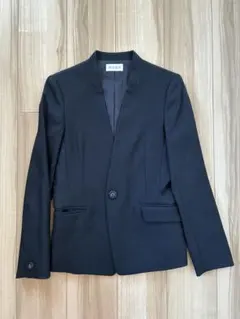 PLST ノーカラーネイビージャケット S