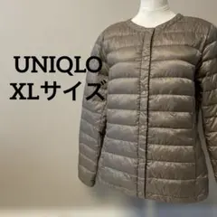 【美品】ユニクロ　ウルトラライトダウン　ジャケット　ゴールド　XLサイズ