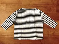 【美品】無印良品　ボーダー　七分丈　カットソー