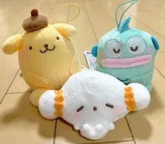 むにゃすやマスコット　 ハンギョドン　ポムポムプリン　こぎみゅん