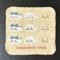 ちいかわ焼き ガーゼハンカチタオル (みんな)バージョン ちいかわハチワレうさぎ