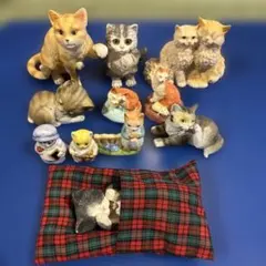 ふわふわモール観葉植物 2個セット 猫のフィギュア付き - メルカリ