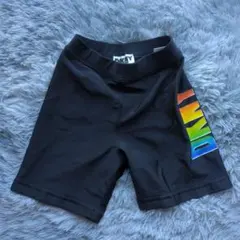 美品Sサイズ位⭐DKNY ブラックストレッチショートパンツ ロゴ入り