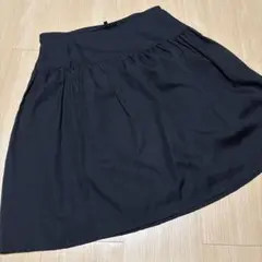 ディアフルーラ　DEARFLURA 黒 フレアスカート ひざ丈 チェック柄のサムネイル