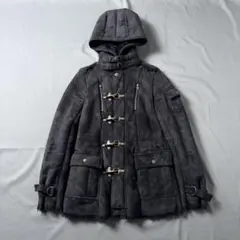 00s EGOIST フェイクムートン ファイヤーマンジャケット ファー Y2K