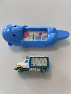 TANITA ラッコ湯温計 ラッコちゃん　& ディズニー ミニカー セット