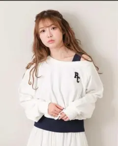 RAY CASSIN オフショルワッペンスウェットタンクセット