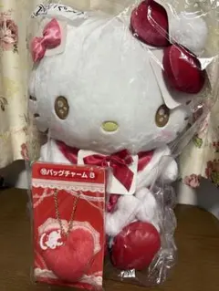 ハローキティ 1番くじ　①ぬいぐるみ　⑩バッグチャーム