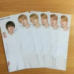 5枚【 Myojo 】 厚紙生カード 佐藤勝利 菊池風磨 松倉海斗 中村海人