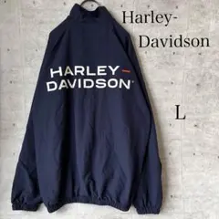 Harley-Davidson ナイロンジャケット ネイビー フード Lのサムネイル