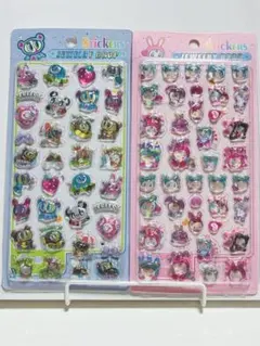 《２枚セット》エンジェルブルー メゾピアノ立体シールセット