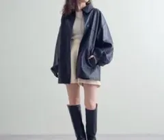 【mystic】レザージャケット　ブラック　『最終値下げ¥2000→1650』