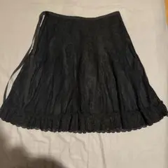 裏地あり黒スカートのサムネイル
