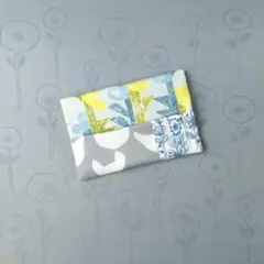 パッチワーク＊ポケットティッシュケース＊twin flower＊ミナペルホネン