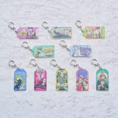 ジョジョの奇妙な冒険 トラベルラメアクリルキーホルダー 10個セット ジョジョの奇妙な冒険 トラベルラメアクリルキーホルダー 10個セット