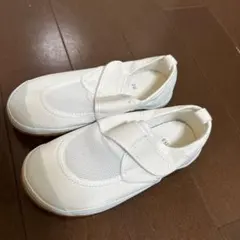 教育パワーシューズ　上履き ホワイト 19cm