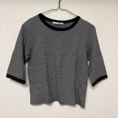 RETRO GIRL ボーダー柄 五分袖 Tシャツのサムネイル