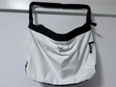 た*え様 ホワイト/ブラック メッセンジャーバッグ