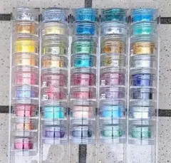 ラメグリッターセット　ネイル レジン ラメ　エリコネイル他　計41個　まとめ売りのサムネイル