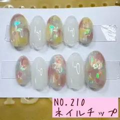 NO.210 ネイルチップ ニュアンスネイル 春ネイル 入学 卒業