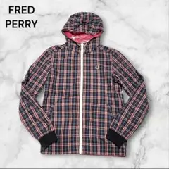 【希少極美品】フレッドペリー　２way リバーシブルブルゾン　ネイビーチェック