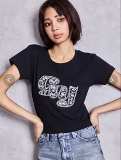 GYDA、gy bijou Tシャツ、ブラックのサムネイル