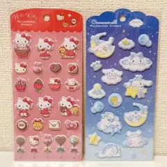 【正規品】サンリオ　ハローキティ　シナモロール　マシュマロシール　2枚セット