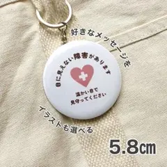ぽてぽて様専用　ヘルプマーク　メッセージキーホルダー