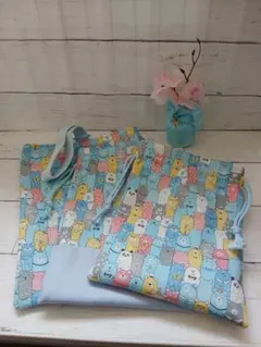 カラフル動物柄入園·入学３点セット