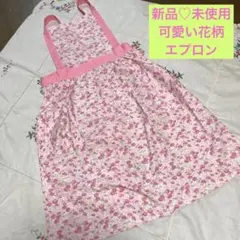 訳あり Hotman ホットマン エプロン ピンク バラ ローズ コットン 綿